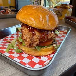 Spicy Korean Chicken Sandwich