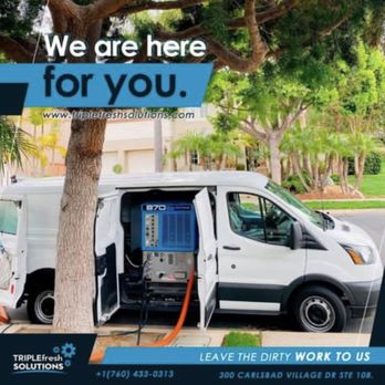 Triple Fresh Solutions - I clean with a truck mount system to ensure the best and deepest posible clean on your carpets, rugs, upholstery and floors - Carpet Cleaning Near Me - Carlsbad, California