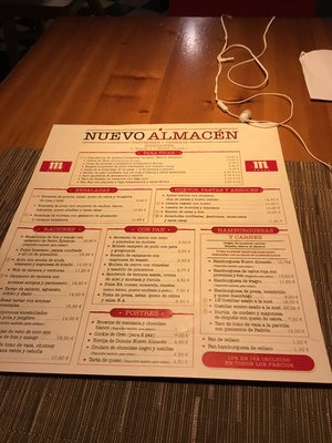 Menu photo 1 Nuevo Almacén Toledo, TO