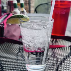The Rock Restaurant & Bar - Vodka soda on the patio