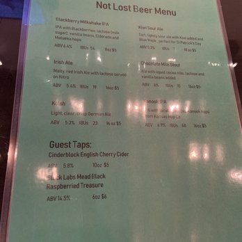 Not Lost Brewing Company - Beer Menu - Brewpubs Near Me - Ottawa, Kansas Not Lost Brewing Company - Beer Menu - Brewpubs Near Me - Ottawa, Kansas
