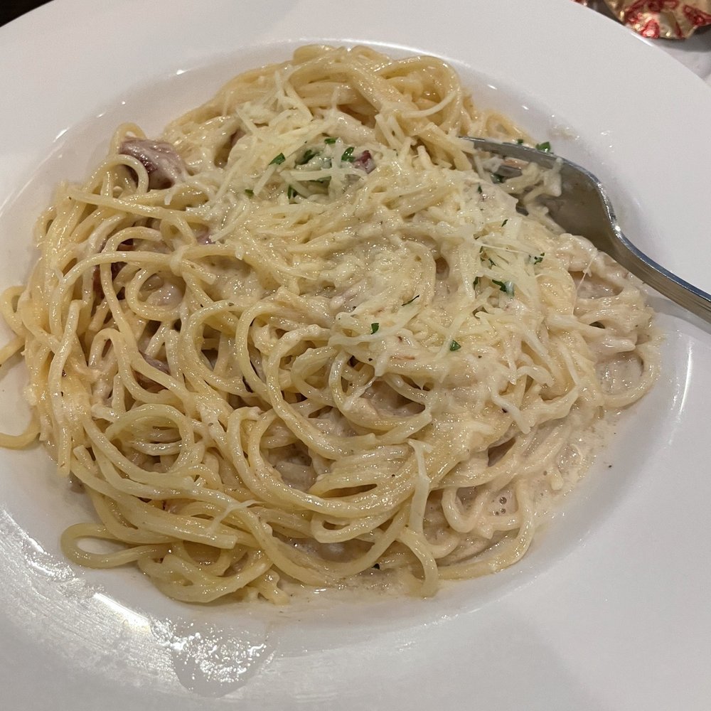 Jack's Restaurant & Bar - SPAGHETTI CARBONARA was delicious ! Definitely will order this again! Great dinner and dessert. The only problem was how loud it was. - American Near Me - San Bruno, California Jack's Restaurant & Bar - SPAGHETTI CARBONARA was delicious ! Definitely will order this again! Great dinner and dessert. The only problem was how loud it was. - American Near Me - San Bruno, California