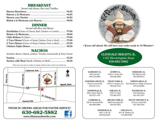 Menu photo 8 El Famous Burrito Glendale Heights, IL Menu photo 8 El Famous Burrito Glendale Heights, IL