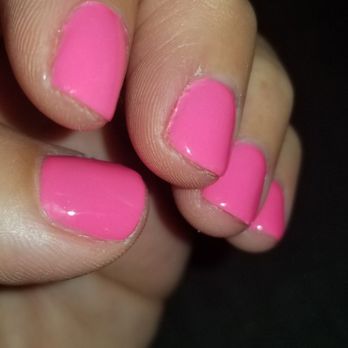 Envy Nails & Spa - Middle finger is where I got my skin cut off, and it already lifting. I paid $95 for this deluxe and my gel pedi!! - Nail Salons Near Me - Fresno, California