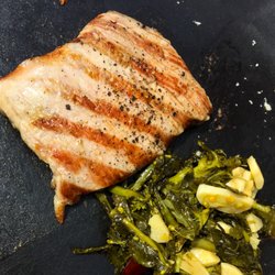 Tonjes Farm Dairy's - veal flank steak with broccoli rape