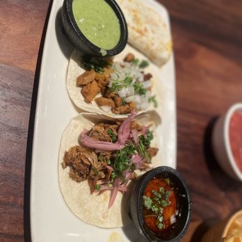 Cancun Grill Doral - Taco tasting lunch special: birria, al pastor, cochinita - Mexican Near Me - Doral, Florida Cancun Grill Doral - Taco tasting lunch special: birria, al pastor, cochinita - Mexican Near Me - Doral, Florida