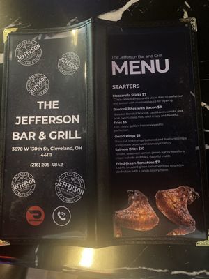 Menu photo 2 The Jefferson Bar and Grill Cleveland, OH