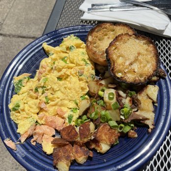 The Pantry - Lox Scramble Omelette Homefries English muffin - Breakfast & Brunch Near Me - New Haven, Connecticut The Pantry - Lox Scramble Omelette Homefries English muffin - Breakfast & Brunch Near Me - New Haven, Connecticut