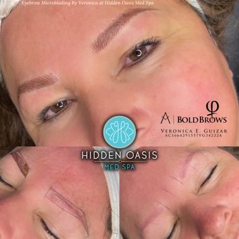 Hidden Hills Med Spa - Eyebrow microblading by our wonderful Veronica - Medical Spas Near Me - Helotes, Texas