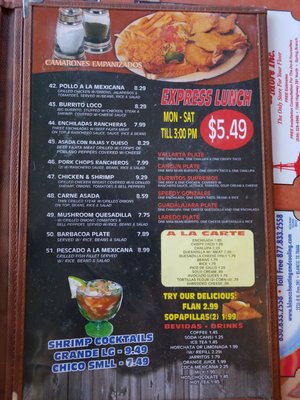 Menu photo 5 Hacienda El Charro Blanco, TX Menu photo 5 Hacienda El Charro Blanco, TX