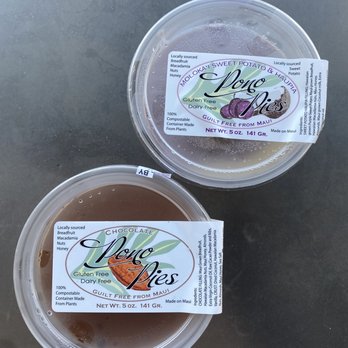 Pono Pies - Chocolate in front, purple sweet potato and haupia in the back - Desserts Near Me - Kahului, Hawaii Pono Pies - Chocolate in front, purple sweet potato and haupia in the back - Desserts Near Me - Kahului, Hawaii
