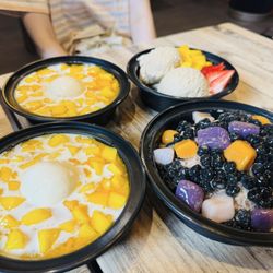 2 Mango Kingdom's, Coffee Ice Cream and Milk Tea Shaved Ice.