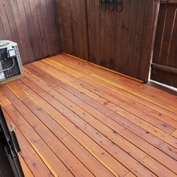 Redwood deck