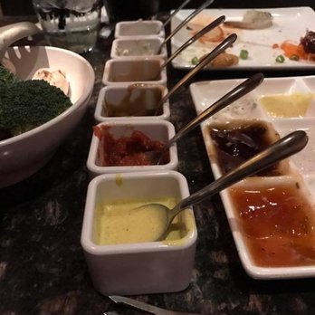 The Melting Pot - Different sauces offered for dipping - Fondue Near Me - Harrisburg, Pennsylvania The Melting Pot - Different sauces offered for dipping - Fondue Near Me - Harrisburg, Pennsylvania