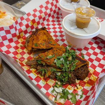 Gordos Tacos - Quesa Birria taco w/ generous consommé - Tacos Near Me - Scottsdale, Arizona Gordos Tacos - Quesa Birria taco w/ generous consommé - Tacos Near Me - Scottsdale, Arizona
