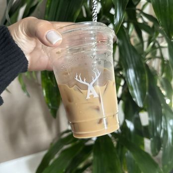 Alfred Coffee - 16oz Iced latte with oat milk - Coffee & Tea Near Me - Beverly Hills, California Alfred Coffee - 16oz Iced latte with oat milk - Coffee & Tea Near Me - Beverly Hills, California