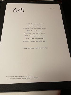 Menu photo 4 Tantris Munich, BY