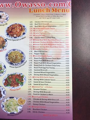 Menu photo 5 China Wok Owasso, OK