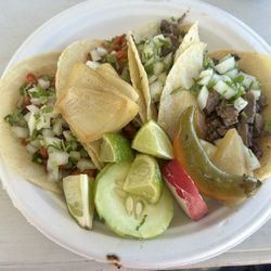 Lolita’s Tacos - Lengua and chorizo street tacos
