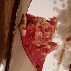 Pizza King of Bluffton - Barely any cheese, but swimming in the sauce.