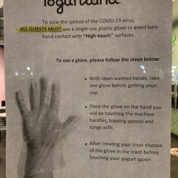 Yogurtland - Yogurt for all! Yogurtland recognizes Covid-19 is a serious problem and has stepped up to help slow the spread - Ice Cream & Frozen Yogurt Near Me - Rancho Cucamonga, California Yogurtland - Yogurt for all! Yogurtland recognizes Covid-19 is a serious problem and has stepped up to help slow the spread - Ice Cream & Frozen Yogurt Near Me - Rancho Cucamonga, California