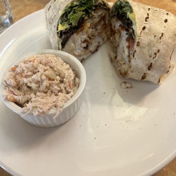 Jeff's Maine Seafood - Fried fish wrap with slaw - Seafood Near Me - Saint Albans, Vermont