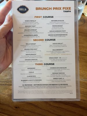 Menu photo 5 Bulla Gastrobar Tampa, FL
