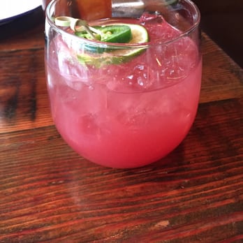 BAR Ama - Rosé sangria (charred jalapeño, huckleberry, bourbon). Hated it - Tex-Mex Near Me - Los Angeles, California