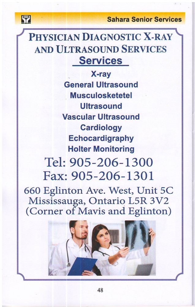 PHYSICIANS DIAGNOSTIC XRAY & ULTRASOUND SERVICES Updated September