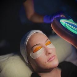 Halo Med Spa & IV Bar - Lash Lift and Tint process. Eyes look more open and awake without mascara, results last 8 weeks!