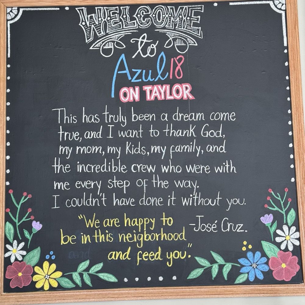 Azul 18 - Sign - Breakfast & Brunch Near Me - Chicago, Illinois