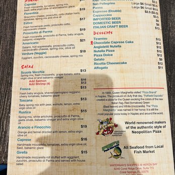 Scuola Vecchia Pizza e Vino - Menu - Pizza Near Me - Coral Springs, Florida Scuola Vecchia Pizza e Vino - Menu - Pizza Near Me - Coral Springs, Florida