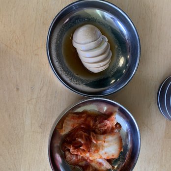 Arirang - Fab banchan: tea egg and kimchi - Korean Near Me - Ann Arbor, Michigan Arirang - Fab banchan: tea egg and kimchi - Korean Near Me - Ann Arbor, Michigan