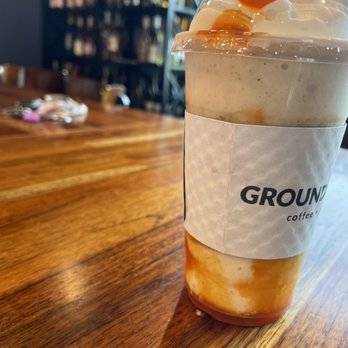 Grounds & Vine - Peachy Frappé - Coffee & Tea Near Me - Kannapolis, North Carolina Grounds & Vine - Peachy Frappé - Coffee & Tea Near Me - Kannapolis, North Carolina