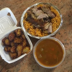 Chris One Flavor - Pernil Lunch Special, Sweet Plantain, Beans