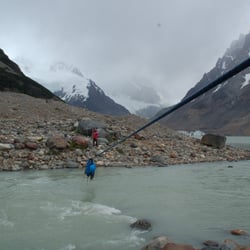 Crux Expeditions - Zip line at Torre lagoon,usually you hike stop here; but with Crux we pass the limits and we get to places where no ones goes.