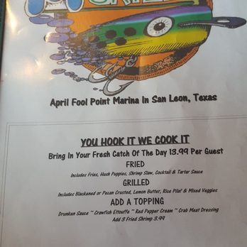 TopWater Grill - Menu cover - Seafood Near Me - San Leon, Texas TopWater Grill - Menu cover - Seafood Near Me - San Leon, Texas