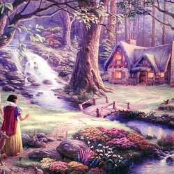 Thomas Kinkade Signature Galleries - Snow white?