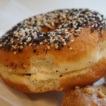 Blackbird Doughnuts - Harvard Square - Cream cheese in between! Everything bagel donut - Donuts Near Me - Cambridge, Massachusetts