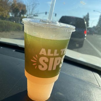 Panera Bread - Half Strawberry lemon mint / Half Agave lemonade - Sandwiches Near Me - Merced, California