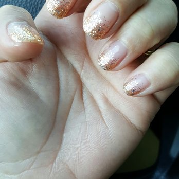 iNailspa - Super fun gold ombre gel mani. She really took the time to make it exactly how I wanted. - Nail Salons Near Me - Alameda, California