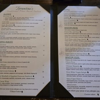 Tarantino's Vegan - Menu as of 24 May 2026 - Vegan Near Me - Las Vegas, Nevada Tarantino's Vegan - Menu as of 24 May 2026 - Vegan Near Me - Las Vegas, Nevada