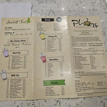 Pho 24 - Menu - Vietnamese Near Me - San Jose, California