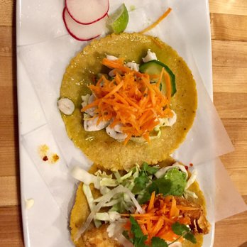 TacoVino - Spicy Squid and Fish Taco. - Wine Bars Near Me - Corvallis, Oregon TacoVino - Spicy Squid and Fish Taco. - Wine Bars Near Me - Corvallis, Oregon