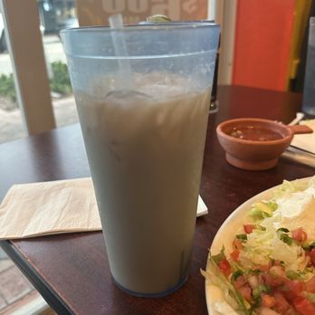 Casa Azteca Mexican Restaurant - Horchata drink. Rice milk, cinnamon vanilla sugar - Mexican Near Me - Fort Pierce, Florida