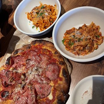 North Italia - Bolognese split in 2, pig pizza - Italian Near Me - Birmingham, Alabama