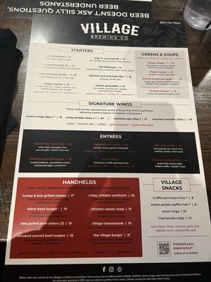 Menu photo 5 Village Brewing Company Somerville, NJ