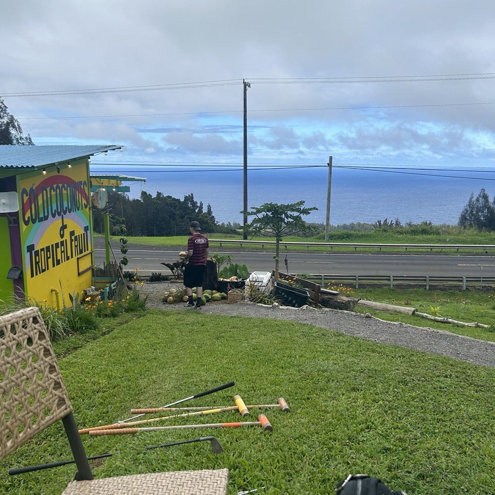 Waipi’o Fruit Shack - the view from one of the tables - Fruits & Veggies Near Me - Honokaa, Hawaii Waipi’o Fruit Shack - the view from one of the tables - Fruits & Veggies Near Me - Honokaa, Hawaii