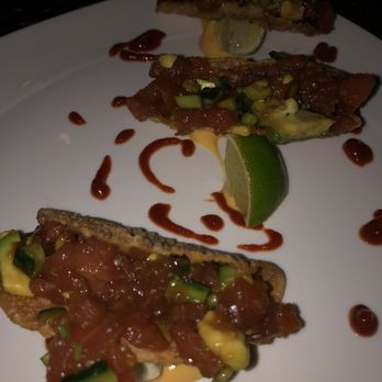 Sundown at Granada - Ahi Tuna Poke Tacos - New American Near Me - Dallas, Texas Sundown at Granada - Ahi Tuna Poke Tacos - New American Near Me - Dallas, Texas