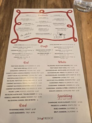 Menu photo 3 264 Fresco Carlsbad, CA